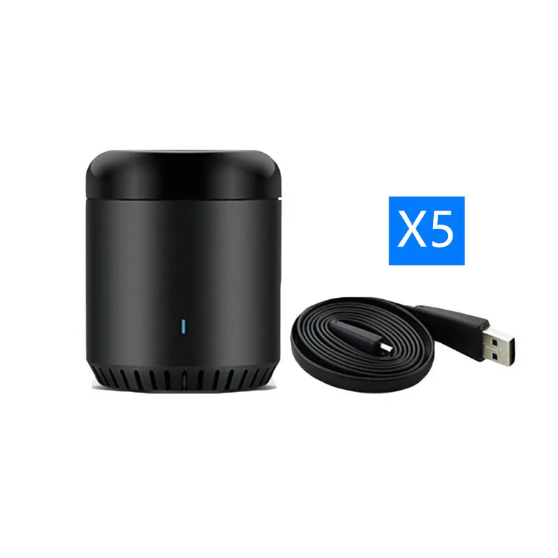 5 шт. в упаковке, управление e Remoto Broadlink RM4 Bestcon RM4C mini Broadlink RM mini 3, Wi-Fi, Alexa, Google Home, голосовое управление - Комплект: RM Mini 3 5Packs