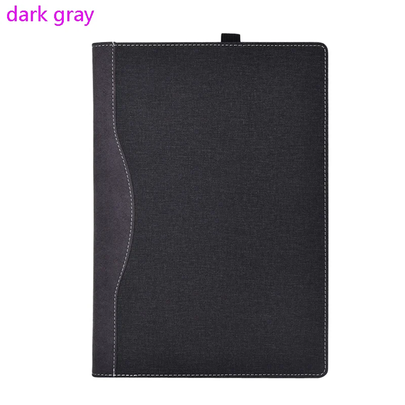 Laptop Case For Hp Pavilion X360 Convertible 14" Laptop Sleeve For Hp Pavilion 14" Unisex PU Leather Protective Cover Gifts - Цвет: dark gray