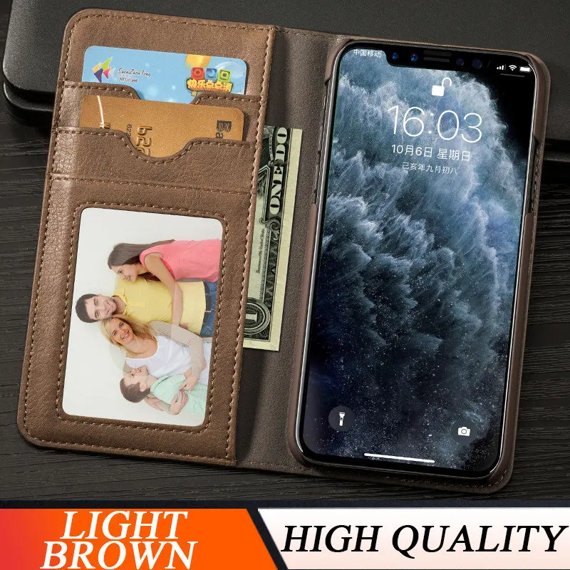Светло-коричневый Musubo Роскошный чехол для телефона для iPhone 11 Pro Max Флип кожаный чехол s Чехол для iPhone 11 Xs Max XR X 8 7 Plus 6 Fundas кошелек Coque - Цвет: Светло-коричневый