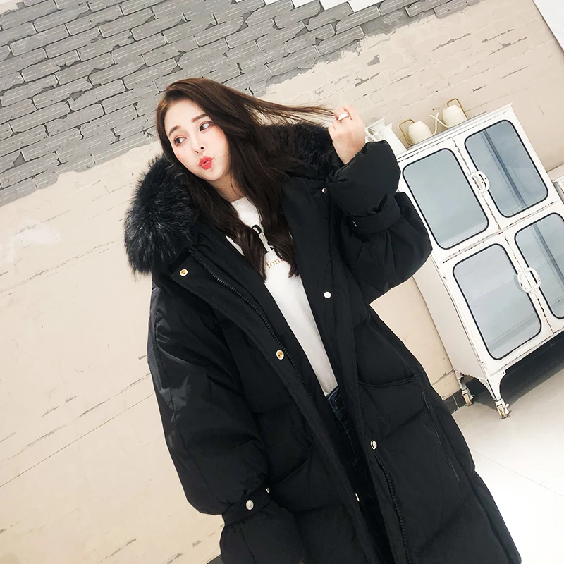 -30 Degree Loose Women Down Jackets Coat Duck Down