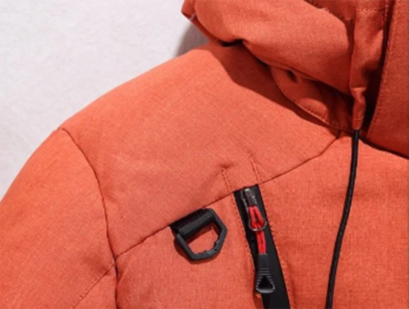 Winter New Men's Down Jacket Overwear Fashion Casual Slim Long Thick Warm Hooded Parkas Coat Plus Size M-3XL