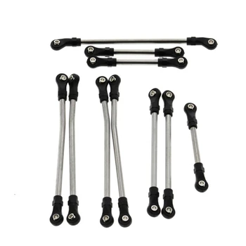 

10pcs RC Car Tie Rod Stainless Steel Tie Rod Link Kit for 1/10 RC Traxxas TRX4 324 Wheelbase Spare Parts