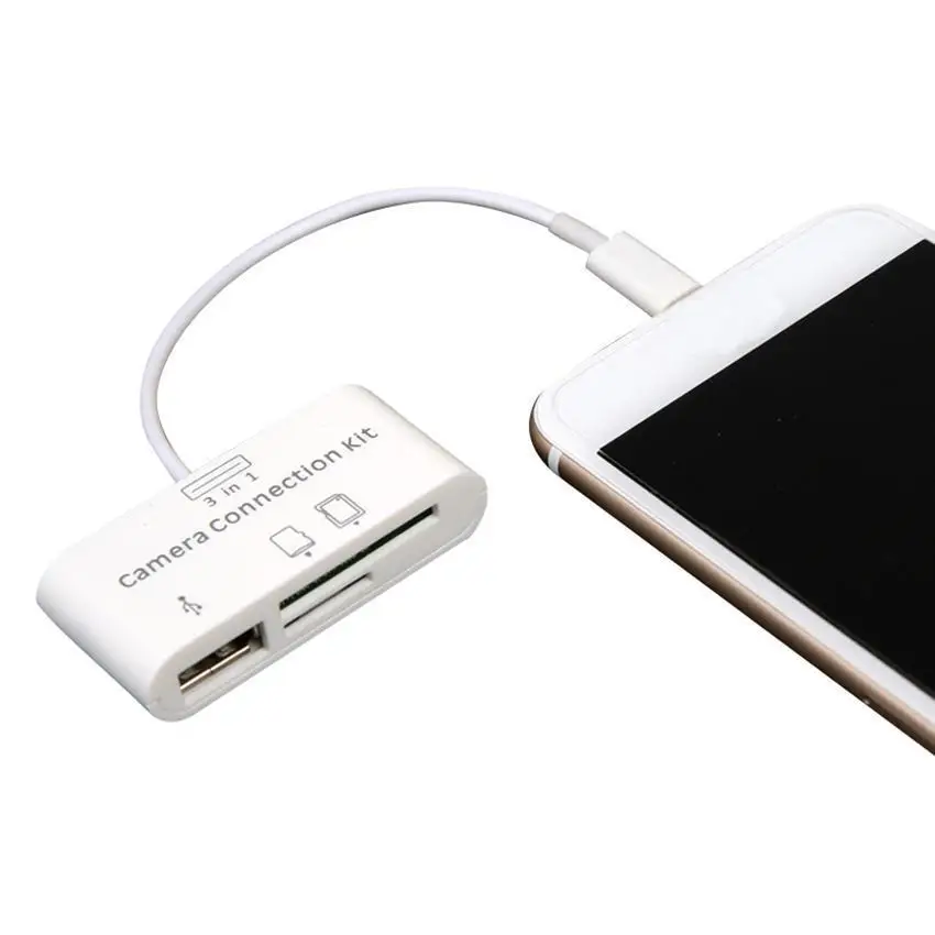 USB кард-ридер Micro SD камера DSLR Link Адаптер для iPad для iphone X 8 7 6 5 часть аксессуары