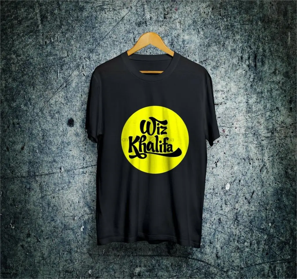 

Wiz Khalifa T-Shirt Short Sleeve Black Color 100% Coton T Shirt Men Funny Tee Shirts Short Sleeve Chinese Style