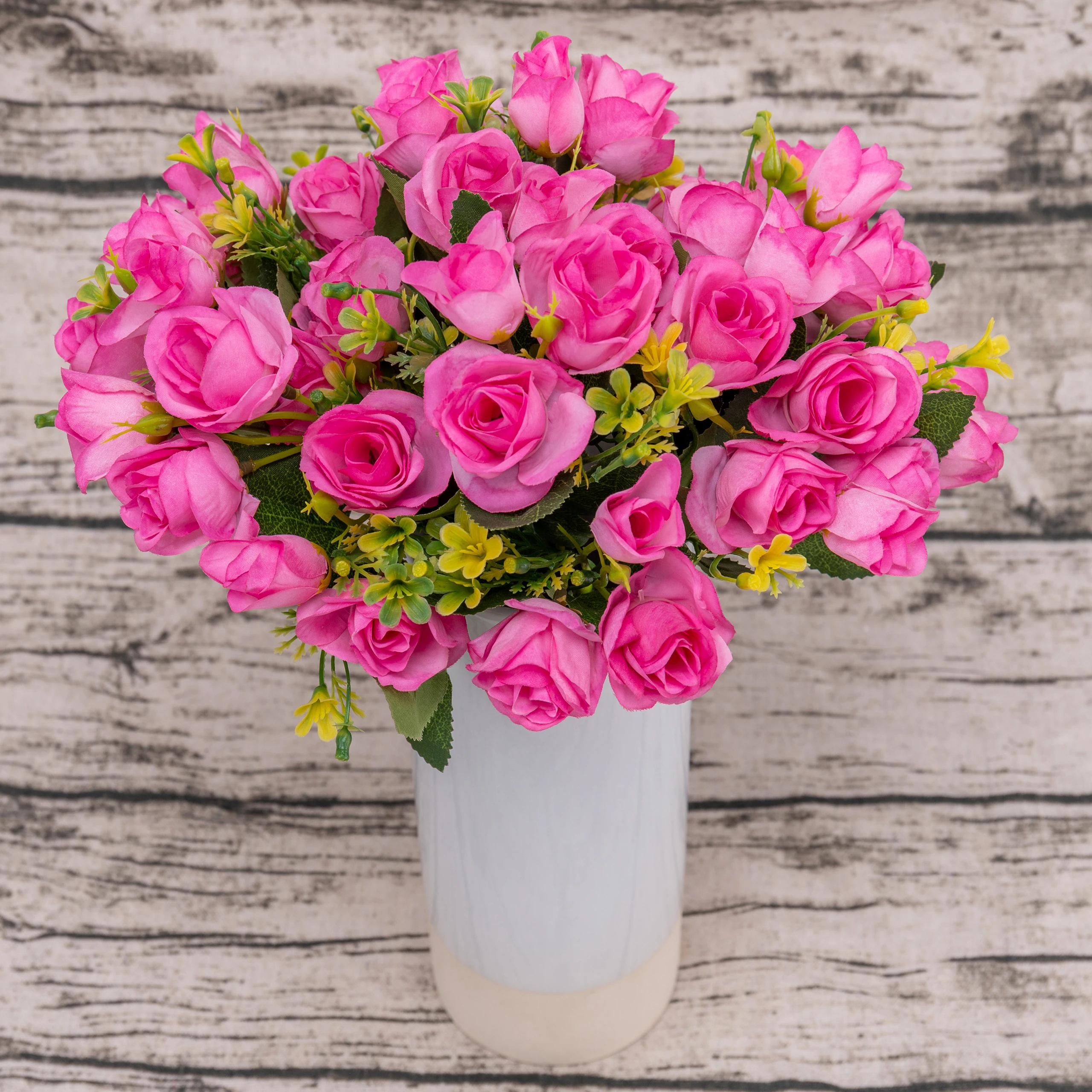 15 головок Маленькие розы, искусственные цветы букет шелковые искусственные цветы украшения отель балкон Свадебный домашний стол композиция