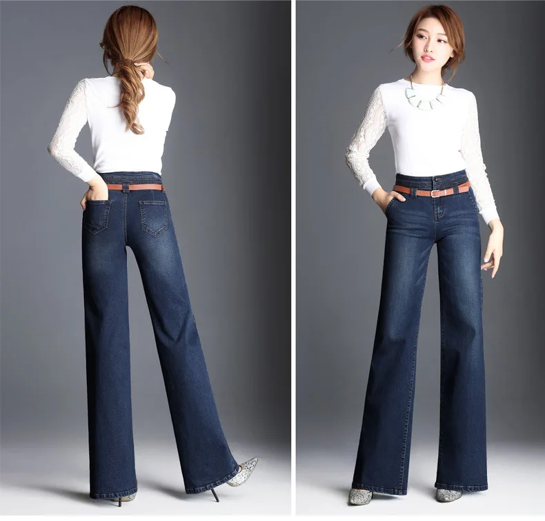Free shipping women's autumn and winter high waist jeans large size corset small feet pencil pants
