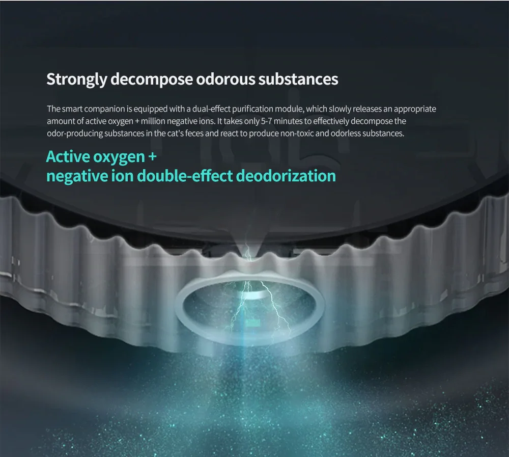 Intelligent Smell Purifier Cat Litter Box Deodorant Partner Pet Deodorizer Strongly decompose odorous substances