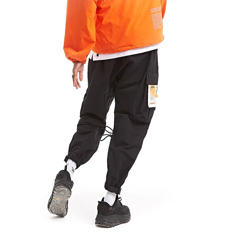  Autumn New Tide Brand Overalls Drawstring Trousers Men's Multi-color Adjustable Loose Wide Leg Casu