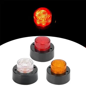 

5Pcs Truck Round Side Marker 10-30V Lights 5 LEDs Cylindrical Edge Lights Round