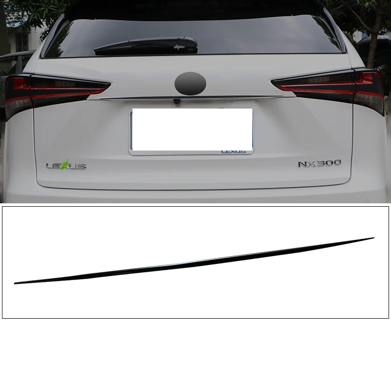 Lsrtw2017 отделка багажника автомобиля из нержавеющей стали для Lexus NX300 NX200 NX300h аксессуары для интерьера - Название цвета: titanium black