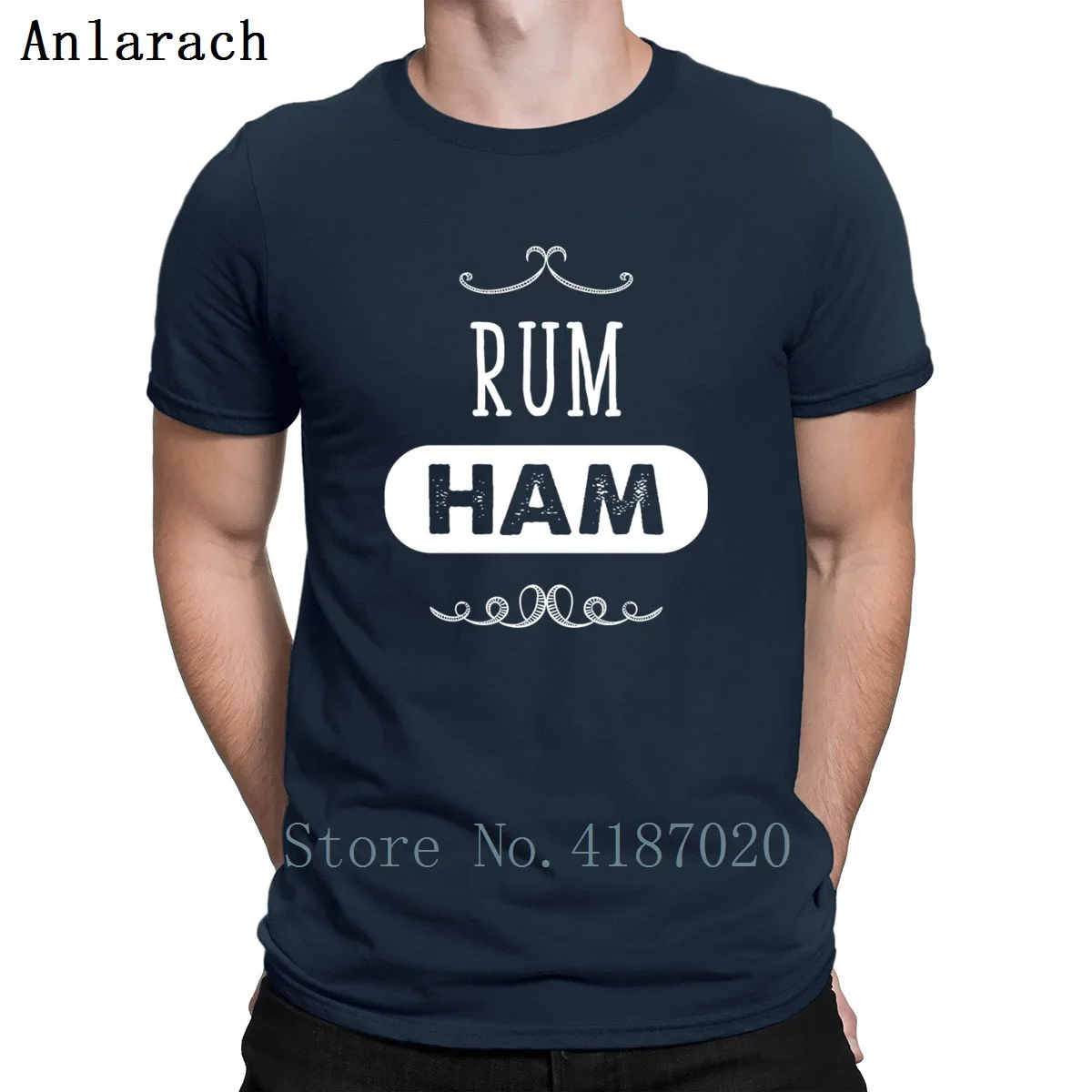 Rum Ham, футболки с рюмом, в стиле хип-хоп, летняя стильная футболка с защитой от морщин, S-3xl, Одноцветный цветной наряд, дизайн Anlarach
