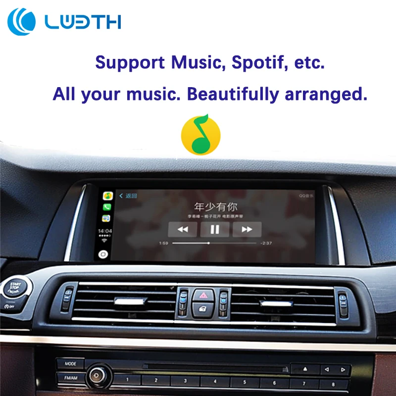 Discount For BMW 5 Series F10 CIC Wireless Apple Carplay Android auto GPS NAVI Cam 2