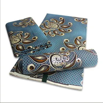 

2020 Latest style 100% cotton Veritable Ankara Real Wax Gold powder shiny! Nigerian Ghana Wax Fabric High Quality Women Wax