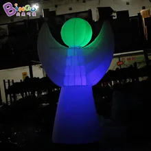 Прямая с фабрики 3 м надувной белый угол модель накачивания освещение по заказу светодиодный Мультфильм скульптурная игрушка украшения