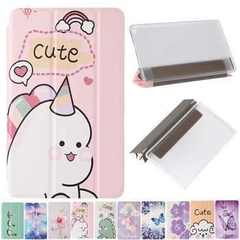 

Coque For Samsung Galaxy Tab A 8.0 2019 SM-T290 T295 T297 Cartoon Three Fold Leather Cover For Samsung Tab A 8 A8 Cover Cases