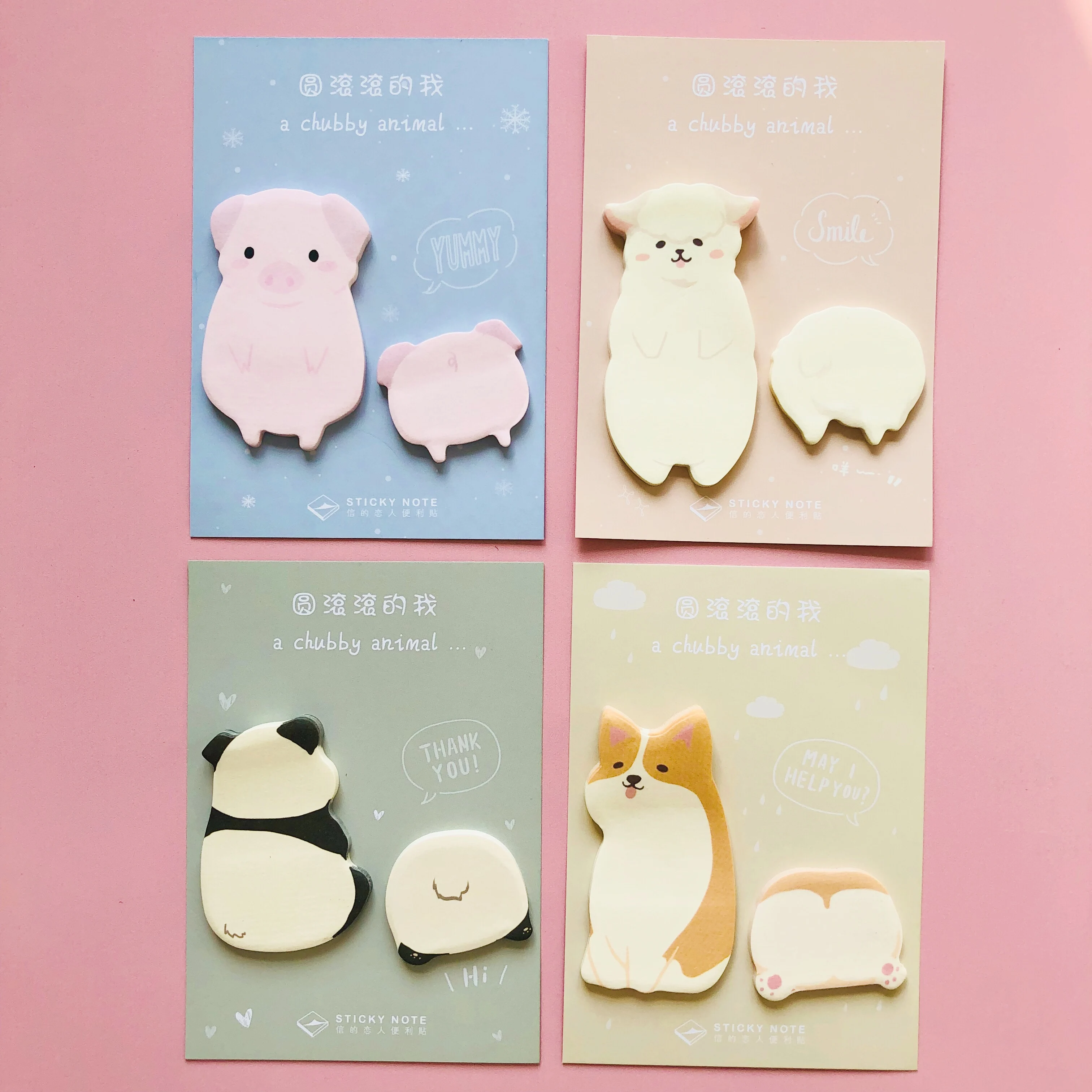 1X Kawaii Panda Puppy Альпака блокнот Липкие заметки школьные канцелярские принадлежности