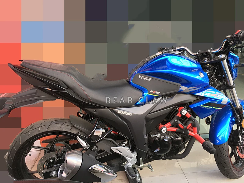 Для Suzuki 150 мотоцикл Высокое качество бак мотоцикла тяги Сторона Pad газа топлива колено Ручка Наклейка