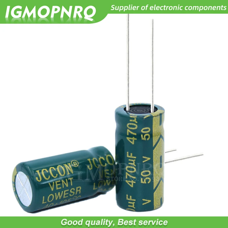 Condensador electrolítico de aluminio igmopnrq, alta frecuencia de baja impedancia, 10x20mm, 50V470UF, 10x20mm, 10x20mm, 10 Uds.