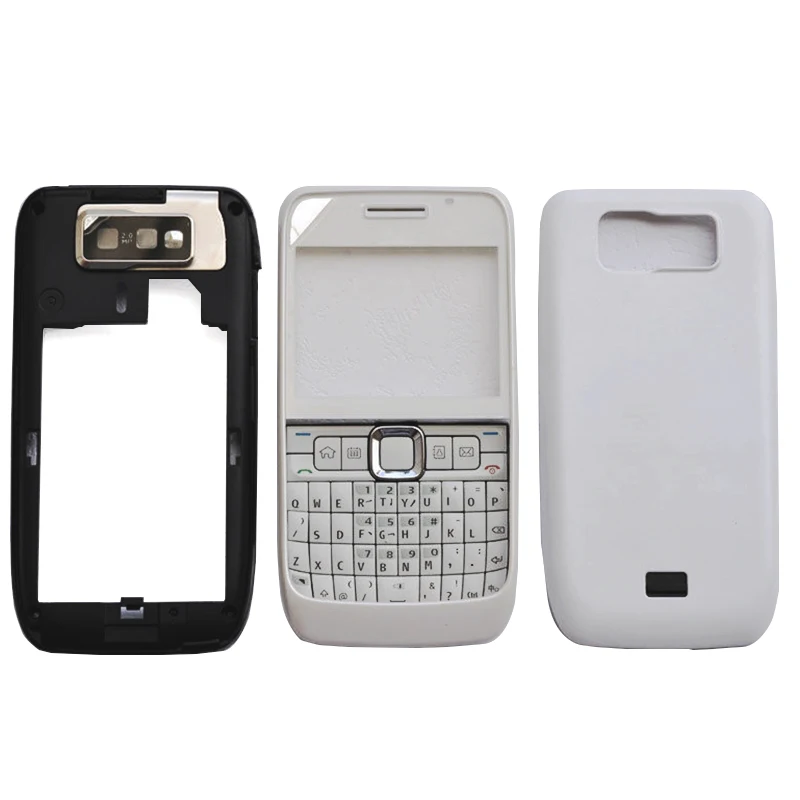BINYEAE новый полный корпус для Nokia E63 рамка + средняя задняя крышка клавиатура полная