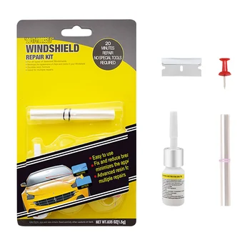 

Professional Glass Scratch Crack Removal Car Window DIY Universal Portable Windshield Repair Kit Easy Apply Curing Glue Auto
