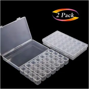 

28-Grid Diamond Embroidery Painting DIY Tools Jewelry Bead Drill Storage Box Embroidery & Cross Stitch