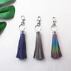 New Reflective Fringe PU Leather Tassel Key Holder Metal Key Chain Keyring Charm Bag Auto Car Key Ring  Environmentally-Friendly ► Photo 1/5