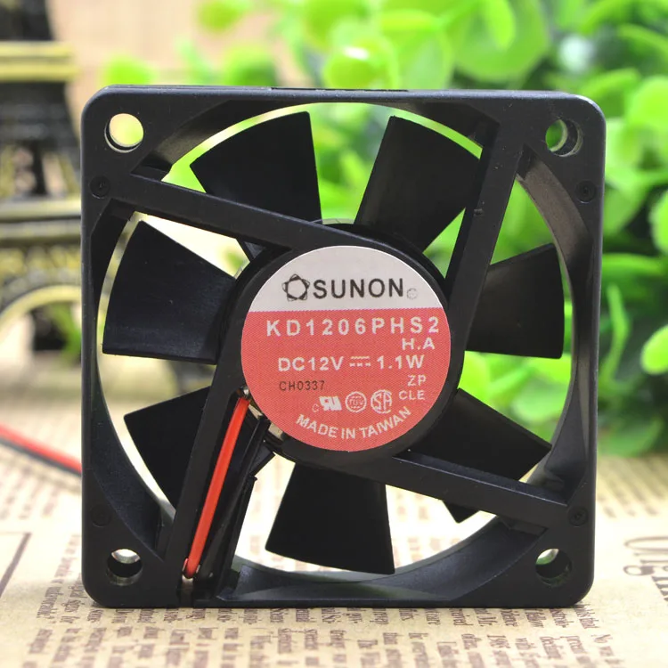 KD1206PHS2 12V 1,1 W 6 см 6015 защиты электродвигателя Вентилятор охлаждения