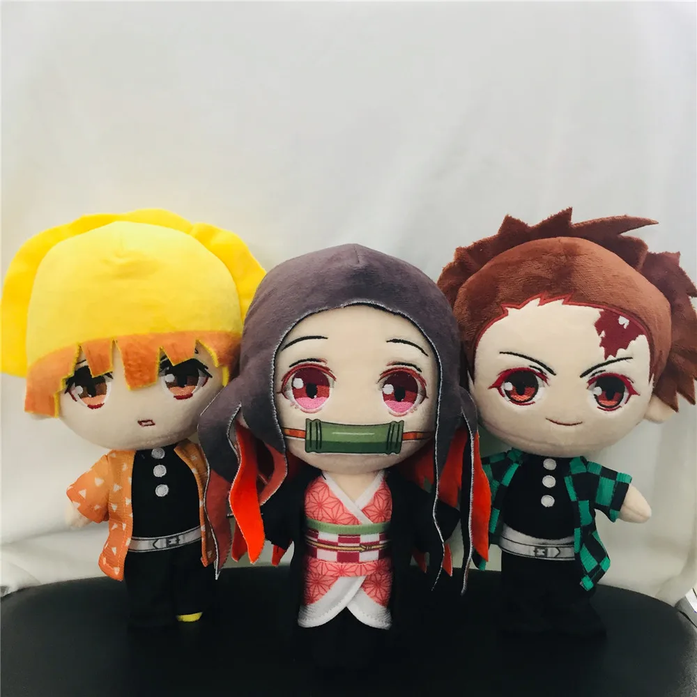 Demon Slayer Kimetsu no Yaiba Kamado Nezuko Tanjirou Hashibira Inosuke Toys Doll Plush Soft Demonic Lovely Kawaii Xmas Kids Gift