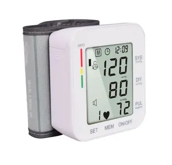 

KW368 Intellisense Electronic Wrist Blood Pressure Monitor Health White 99Memory