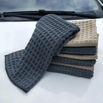 

Auto Car Washing Waxing Polishing Grid Square Towel Cleaning Microfiber Cloth Washing Towel Polishing Towel Cleaning Microfiber