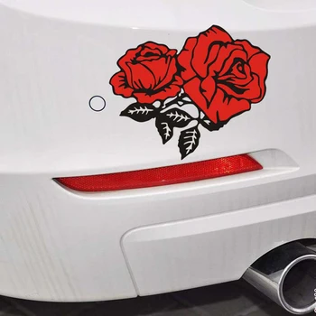 

Pelly Piggy Car Sticker 4 Color Rose Sticker Beautiful Flowers Stickers Vinyl Decal for Auto/Fridge/Suitcase/Wardrobe
