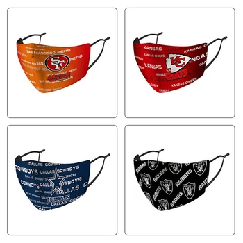 

Hygiene mouth Mask Mascarillas Football League Club Mask Protective Mask Reusable Face PM 2.5 Filter Masks