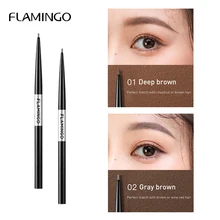 Фламинго черный тонкий профессиональный карандаш для бровей водонепроницаемый стойкий водонепроницаемый не легко обесцвечиваемый коричневый карандаш для бровей подарок b1022