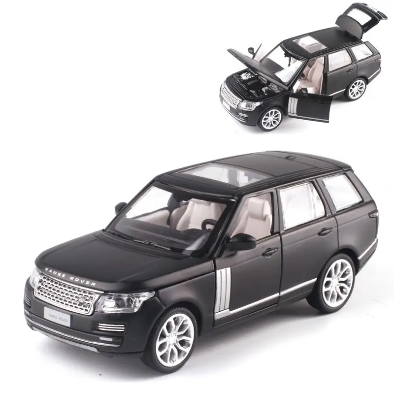 

High quality 1:34 Range Rover off-road alloy model,collection of die-cast sound and light pull back model car,free shipping