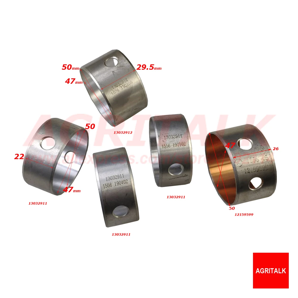 Set Of Camshaft Bushings For Weichai 226b, Part Number 12159599