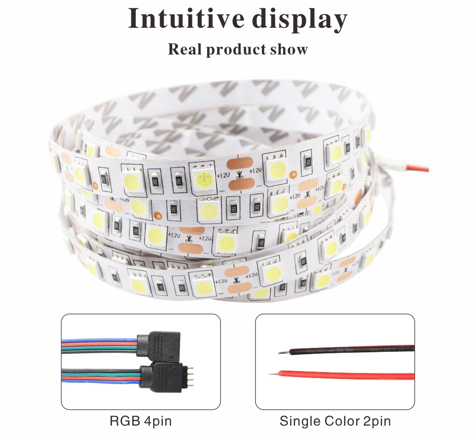 Светодиодный светильник SMD 5050 DC12V Fiexble RGB Led светильник 60 светодиодов/м водонепроницаемая лента 5 м/лот 300 светодиодов