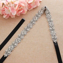 

S07 Silver Waist Belts for Women Bridal Dresses Belts Wedding Crystal Belt Formal Wear Belts Maternity Belts Lady Party Belt