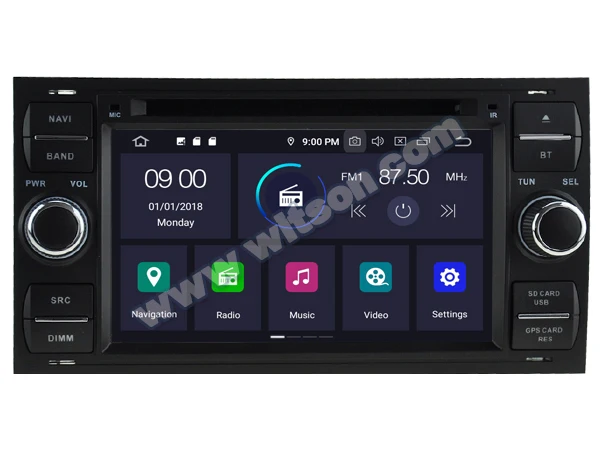 " Android 9,0 Pie OS автомобильный DVD Мультимедиа Навигация gps радио для Ford Fusion 2006-2011& Kuga 2008-2011& S-Max 2007-2009
