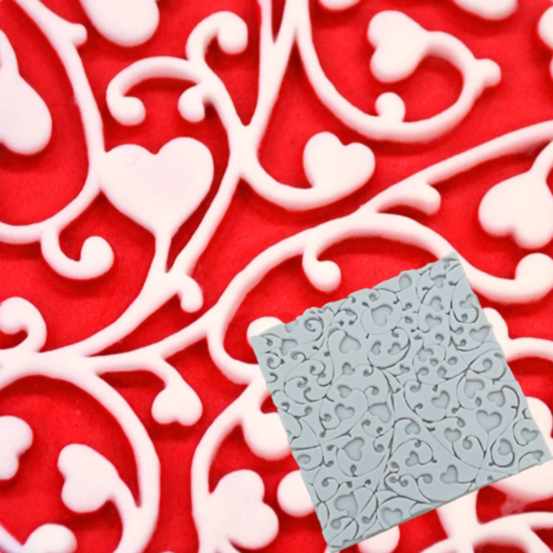 

Heart Vine Mould Fondant Cake Decorating Tools Silicone Molds Sugarcrafts Chocolate Baking Tools for Cakes Gumpaste Fimo