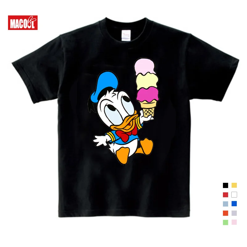 

2020 T Shirt Summer Cartoon Children Tops Funny Animals Donald Mouse Duck Goofy Dog T Shirt New Fashion Kids 2020 Sport