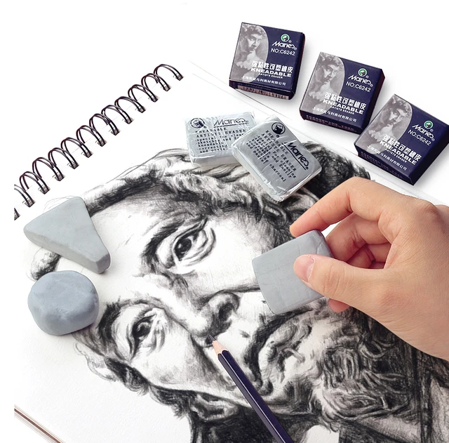 Maries Plasticity Rubber Soft Eraser Wipe highlight Kneaded Rubber For Art  Pianting Design Sketch Drawing Plasticine Stationery - AliExpress