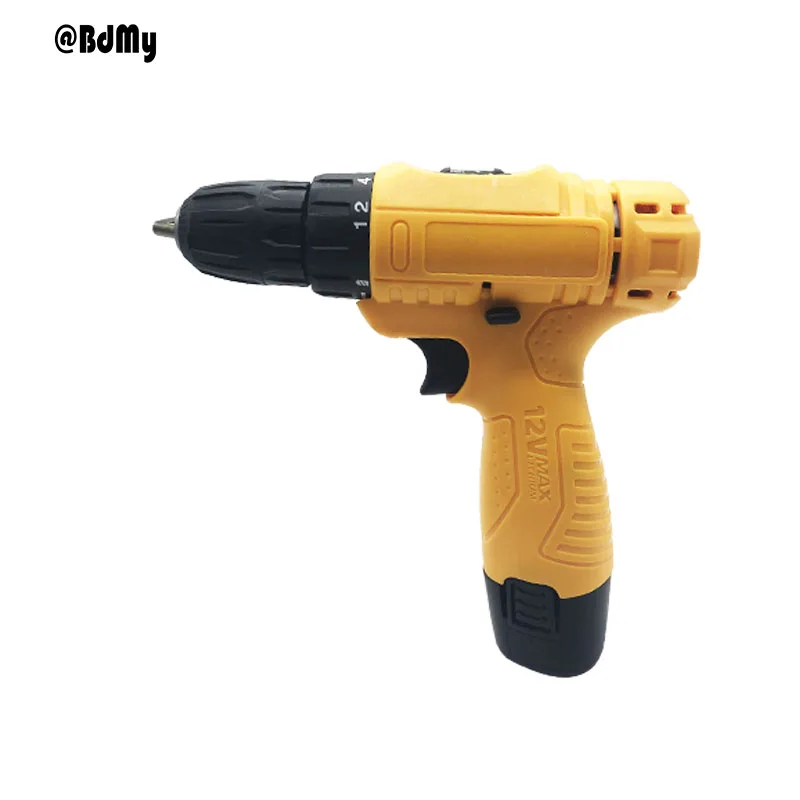 

BDMY 12v Lithium Electric Drill Single Speed Cordless Electric Screwdriver Mini Electric Drill Household Combination Tool