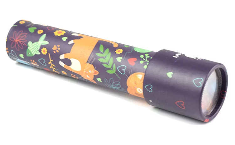 Creative Paper Cartoon Rotating Kaleidoscope Children Educational Toys 7