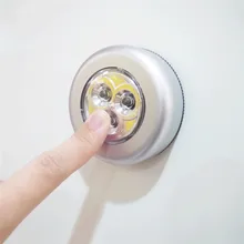 Автомобильный 3LED светильник на батарейках, ночная аварийная лампа для дома, настенная лампа для дома, аксессуары для автомобиля