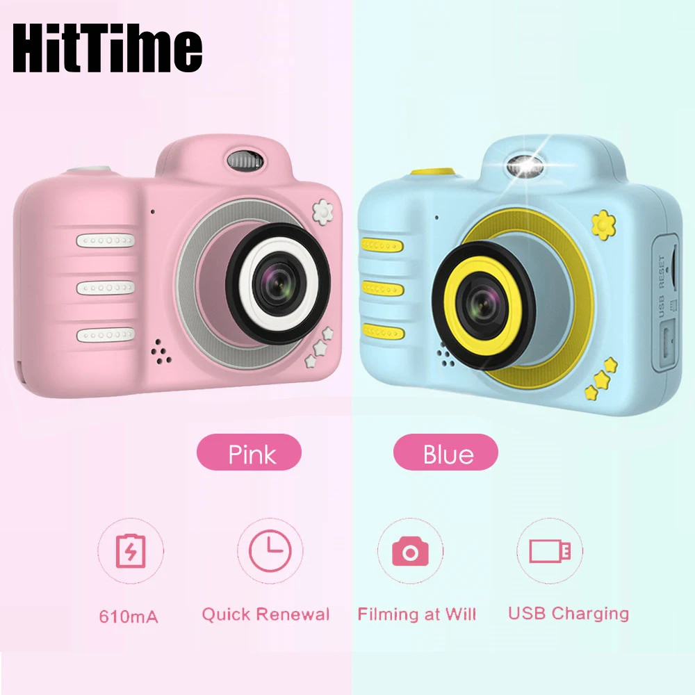 Мини-камера HitTime для детей 8 Мп 2 4 дюйма Full HD 1080P цифровая камера игрушки подарки на