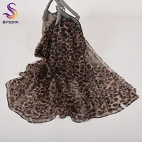 [BYSIFA] Red Roses Silk Scarf Ladies Fashion 100% Pure Silk Long Scarves Spring Autumn Thin Transparent Sexy Satin Silk Scarf 1