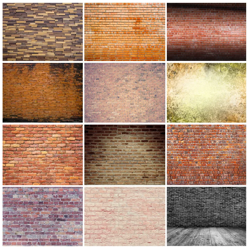 

SHENGYONGBAO Vintage Brick Wall Backdrop Vinyl Photography Backdrops Photographic Background For Photo Studio Props 210327CAZ-02