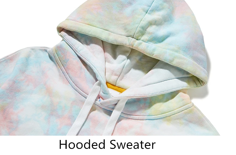 Cooo Coll 19fw men hoodies Graffiti art streetwear women letter fashion New Tie dyeing loose tops winter harajuku sweatshirt