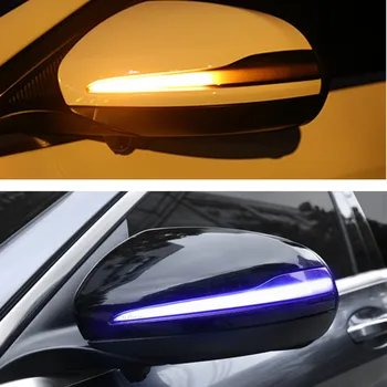

For Mercedes Benz B MB W247 2018~2019 Blue Dynamic Turn Signal Blinker Sequential Side Mirror Indicator Light