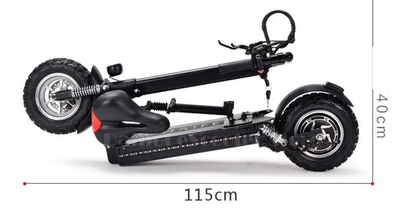 Discount Daibot 10 Inch Powerful Electric Bike 48V Two Wheels Electric Scooters Max Speed 60KM/H Folding Electric Scooter 1000W Adults 10